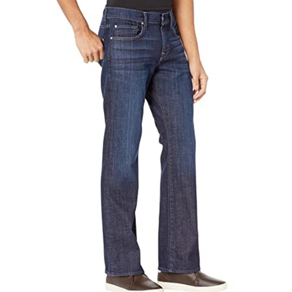 7 For All Mankind Brett Slim Bootcut Jeans 36x32.5 - Picture 3 of 9